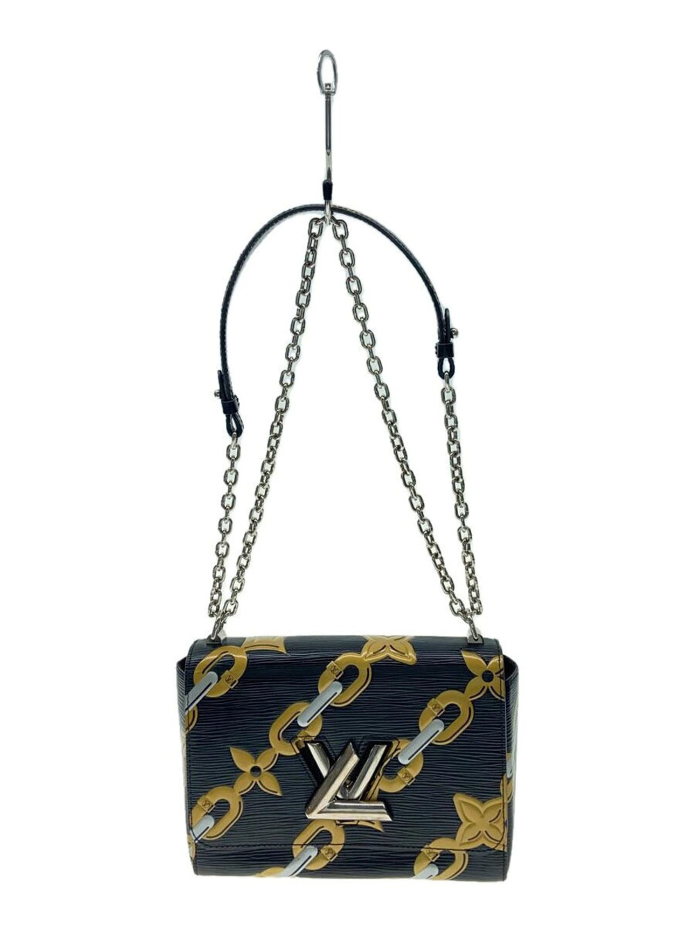 LOUIS VUITTON Twist Epi Leather Bag Black